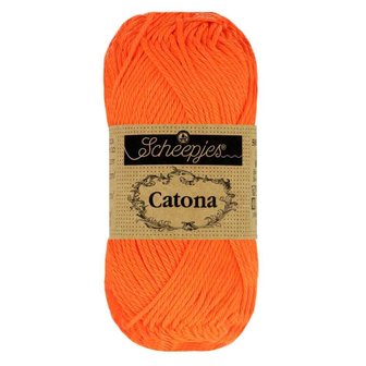 Scheepjes Catona kleur 603 Neon Orange