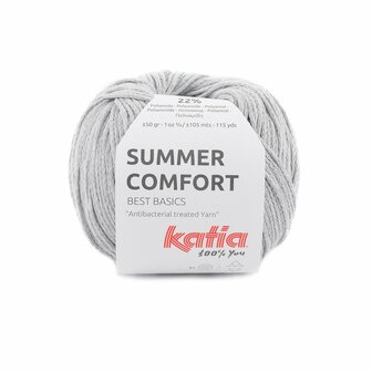 Katia Summer Comfort kleur 75 Parelachtig licht grijs