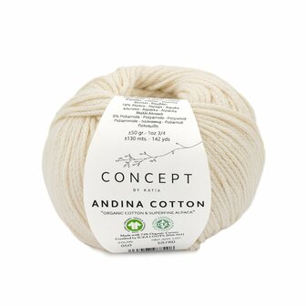 Katia Concept Andina Cotton kleur 50 Ecru