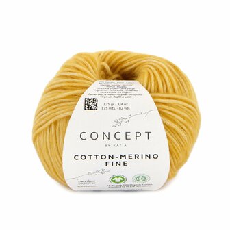 Katia Concept Cotton-Merino Fine kleur 101 Zandgeel