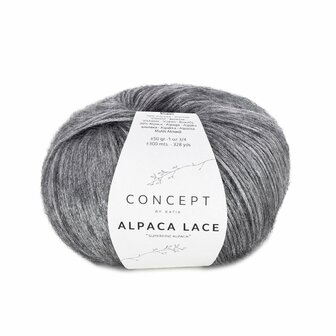 Katia Concept Alpaca Lace kleur 90 Medium grijs