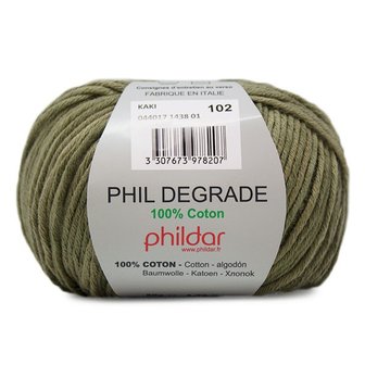 Phildar Phil Degrade kleur Kaki