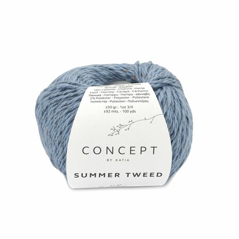 Katia Concept Summer Tweed kleur 71 Blauw
