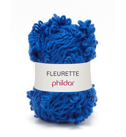 Phildar Fleurette kleur Bleu Electrique