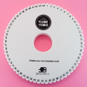 Kumihimo Disc Rond 15cm 64 Inkepingen