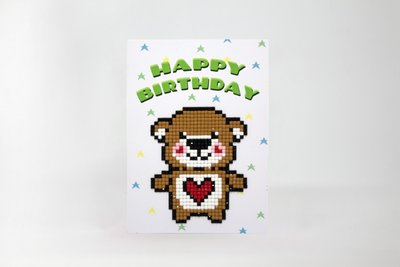 Diamond Paint Card Happy Birthday WC0325