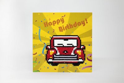 Diamond Paint Card Happy Birthday WC0275