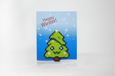 Diamond Paint Card Happy Winter WC0316