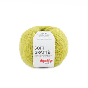 Katia Soft Gratté kleur 62 Citroengeel