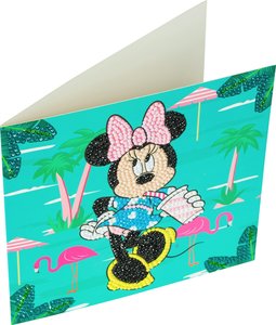 Crystal Card Kit | Diamond painting 3D Minnie on Holiday
