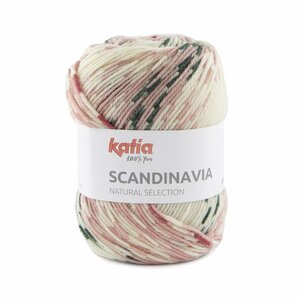 Katia Scandinavia kleur 355  Medium bleekrood-Lichtroze-Flessegroen