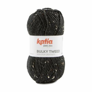 Katia Bulky Tweed kleur 202 Donker grijs