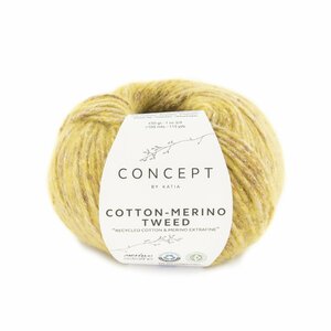 Katia Concept Cotton-Merino Tweed kleur 507 Oker