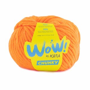 Katia WOW Chunky kleur 64 Fel licht oranje