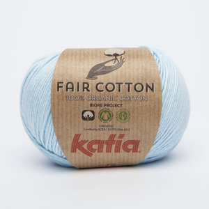 Katia Fair Cotton kleur 08 Licht hemelsblauw