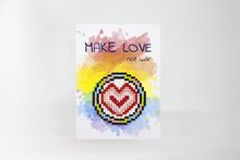 Diamond Paint Card Make Love Not War WC0205