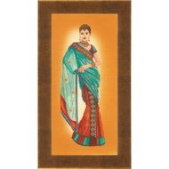 Lanarte Indian lady in blue sari