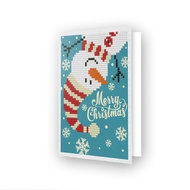 Diamond Dotz kaart Merry Christmas Snowman