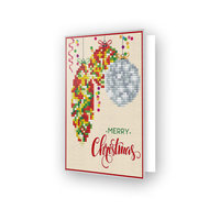 Diamond Dotz kaart Merry Christmas Baubles Trad