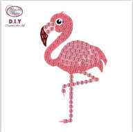 Crystal Art Motif Kit stickers | Flamingo
