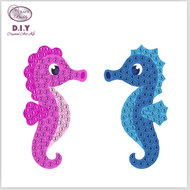 Crystal Art Motif Kit stickers | Seahorse Couple