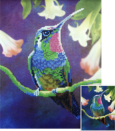 Diamond Painting Craft Artist Kit | Humming Bird