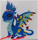 Crystal Art Motif Kit stickers | Friendly Dragon