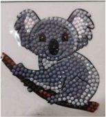 Crystal Art Motif Kit stickers | Koala Bear