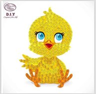 Crystal Art Motif Kit stickers | Cute Chick 