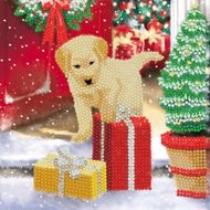 Crystal Card Kit | Diamond painting Labrador Pup