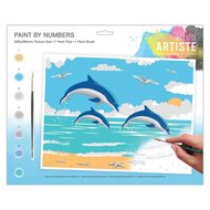 Docrafts Paint by Numbers | Leaping Dolphins - DOA550703
