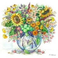 Protsvetnoy Paint by Numbers | Sunflowers in a Vase - MG2062E