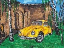 Protsvetnoy Paint by Numbers | Yellow Car - ME1056E