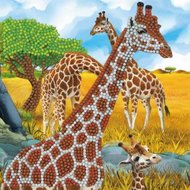 Crystal Card Kit | Diamond painting Gentle Giraffe