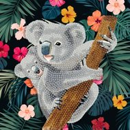Crystal Card Kit | Diamond painting Koala Baby