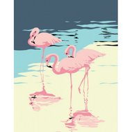 Wizardi Paint by Numbers | Flamingos - T16130014