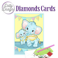 Diamond Painting Dotty Design Diamonds Cards | Elephants DDDC1024