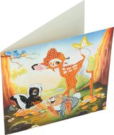 Crystal Card Kit | Diamond painting 3D Bambi and Friends