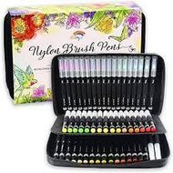 Colorya Kleuren voor Volwassenen | Etui met 50 Nylon Brush Markers - COL3550