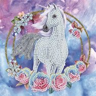 Crystal Card Kit | Diamond painting Unicorn Garland