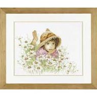 Lanarte Little girl in a field of flowers