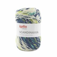 Katia Scandinavia kleur 350 Blauw Geel-Groen