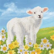 Crystal Card Kit | Diamond painting Little Lamb