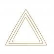 Metalen driehoeken gesorteerd goud (20cm, 25cm, 30cm)