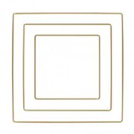 Metalen vierkanten gesorteerd goud (15cm, 20cm, 25cm,)