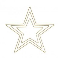 Metalen sterren gesorteerd goud (20cm, 30cm, 40cm,)