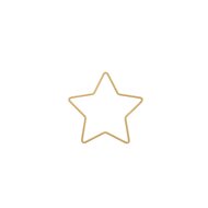 Metalen ster goud 11x10,8cm