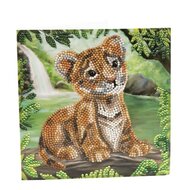 Crystal Card Kit | Diamond painting tiger cub | Martha Bowyer