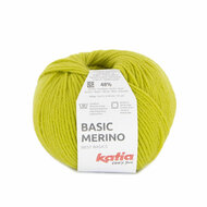 Katia Basic Merino kleur  100 Geelachtig groen