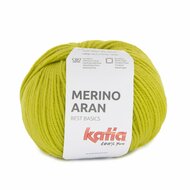 Katia Merino Aran kleur 100 Geelachtig groen